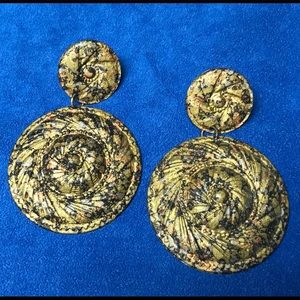 Vintage metal 80’s earrings